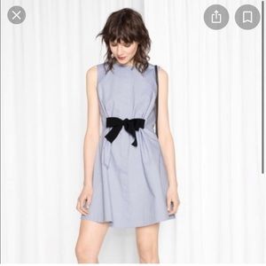 & Other Stories Adjustable Waist Dress Front Bow size 2